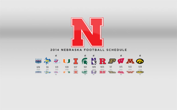 2014 Nebraska Football Schedule Wallpaper   SteelHusker  nebraska football schedule background